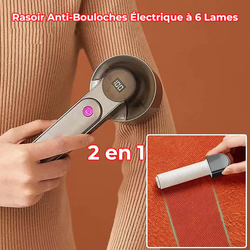 Recommandation de haute qualité 🤩 Éliminateur de peluches électrique 2 en 1 - Image 4