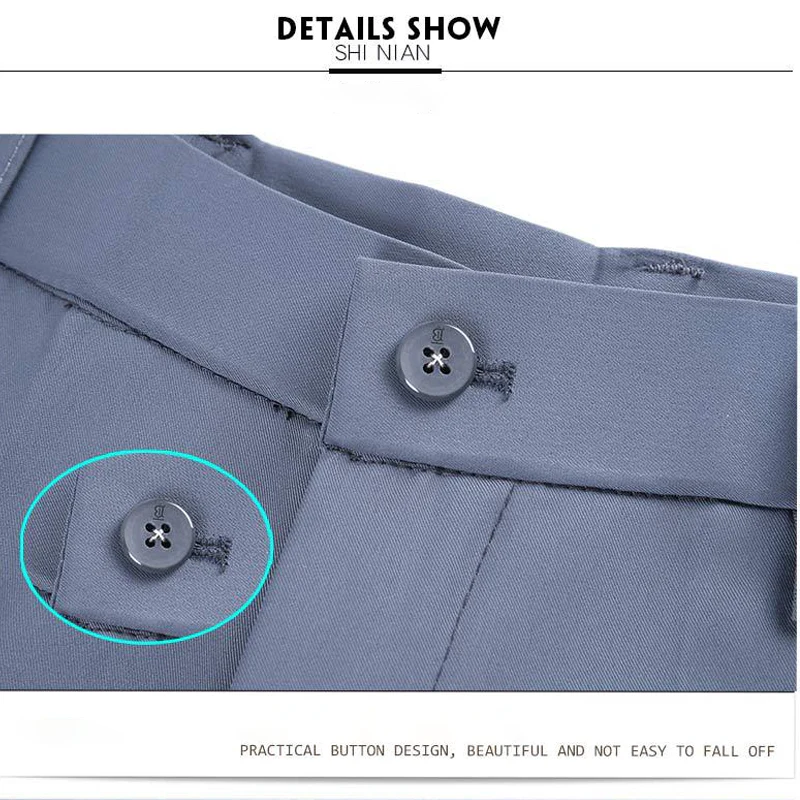 🔥 Hot Sale ❄️Pantalon de costume en soie glacée à séchage rapide pour homme💨 - Image 7