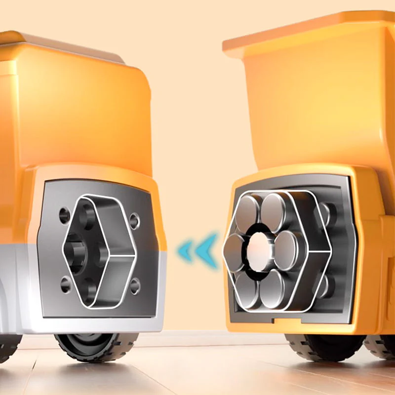 🔥 Vente chaude 50% de réduction 🔥 Transformation magnétique ingénierie automobile assemblage jouets - Image 3