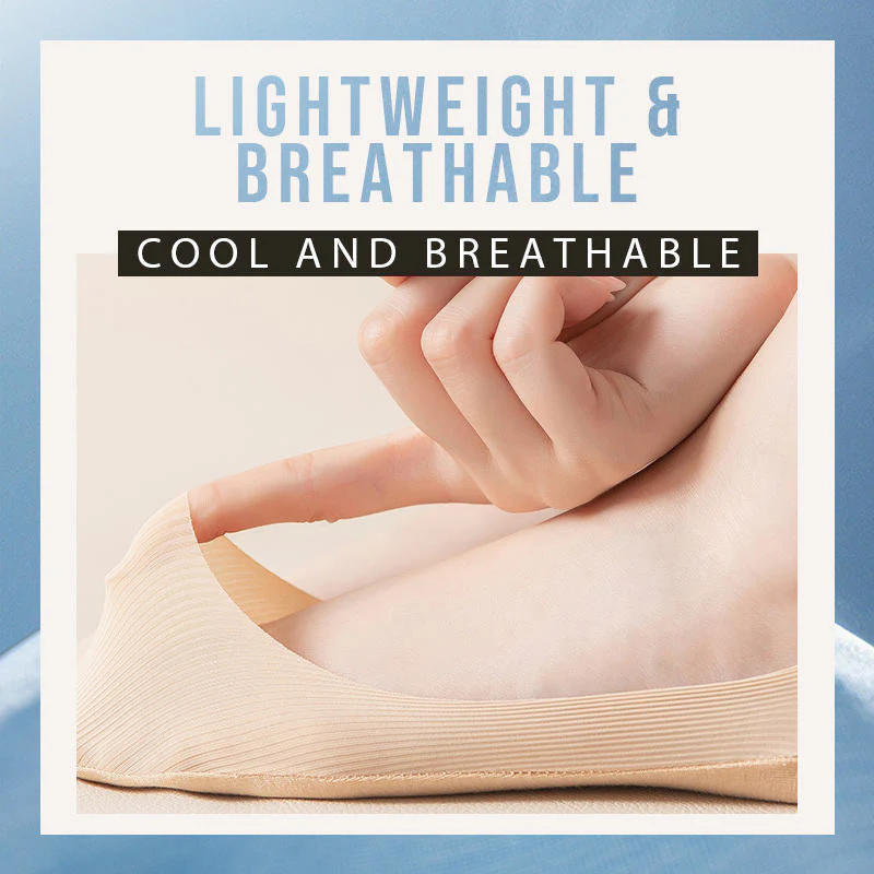 Chaussettes antidérapantes invisibles en soie de glace - Image 3