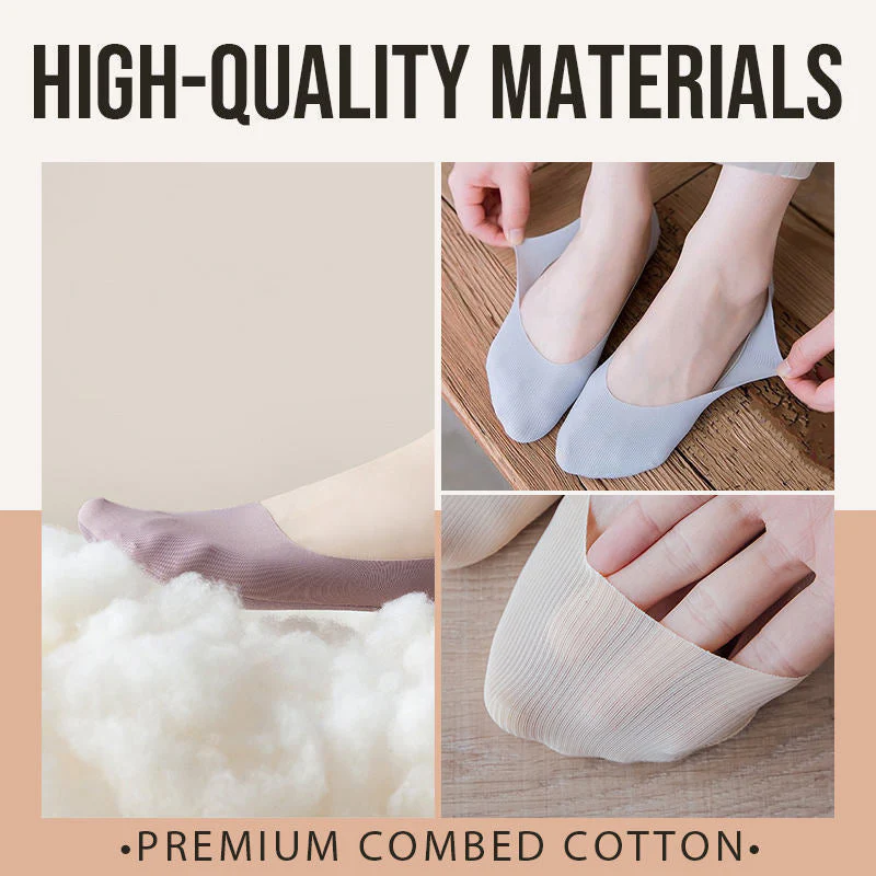 Chaussettes antidérapantes invisibles en soie de glace - Image 5