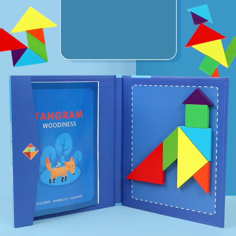 🌟Améliorer les capacités de réflexion des enfants - Ensemble de puzzles magnétiques Tangram pour enfants - 🎁Le meilleur cadeau - Image 10