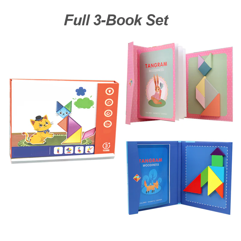 🌟Améliorer les capacités de réflexion des enfants - Ensemble de puzzles magnétiques Tangram pour enfants - 🎁Le meilleur cadeau - Image 11