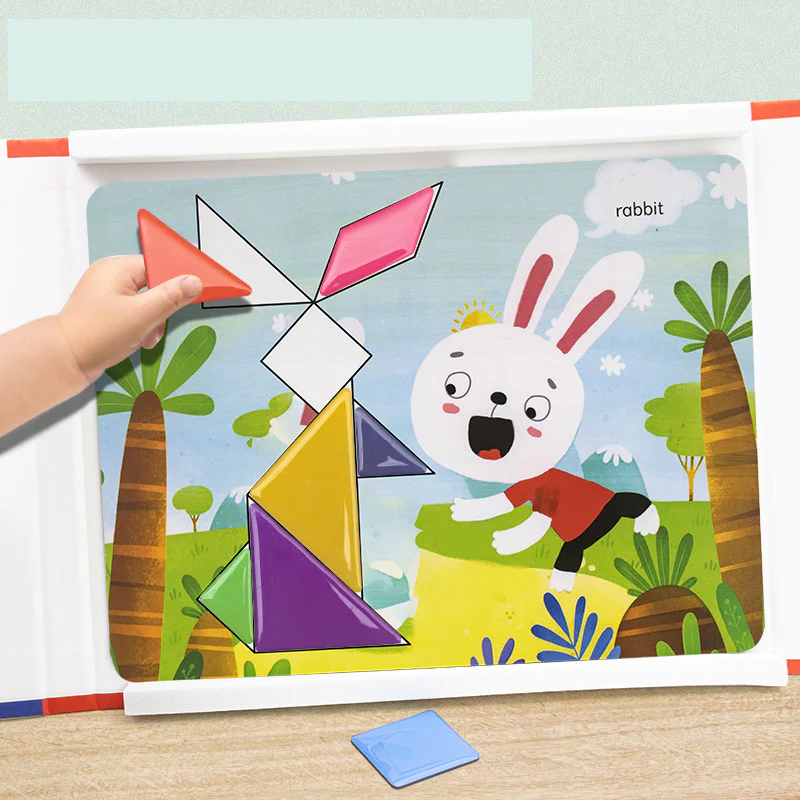 🌟Améliorer les capacités de réflexion des enfants - Ensemble de puzzles magnétiques Tangram pour enfants - 🎁Le meilleur cadeau - Image 6