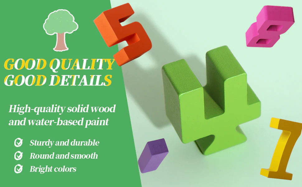 đ„Nouveaux produits phares 2025 - 50 % de rĂ©ductionđ„Blocs de nombres en bois inspirĂ©s de Montessori - LibĂ©rez le potentiel de votre enfant ! - Image 12