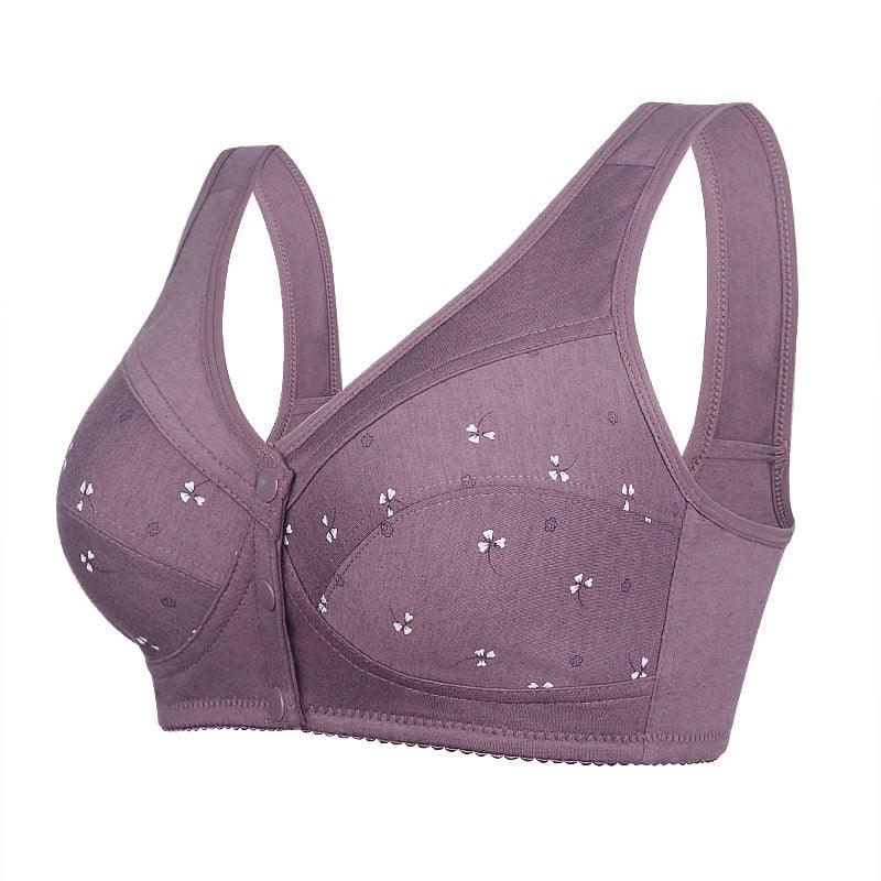 🔥Grande vente - Achetez 2 obtenez 1 gratuit🔥Soutien-gorge en coton à fermeture frontale Design for Senior - Image 5