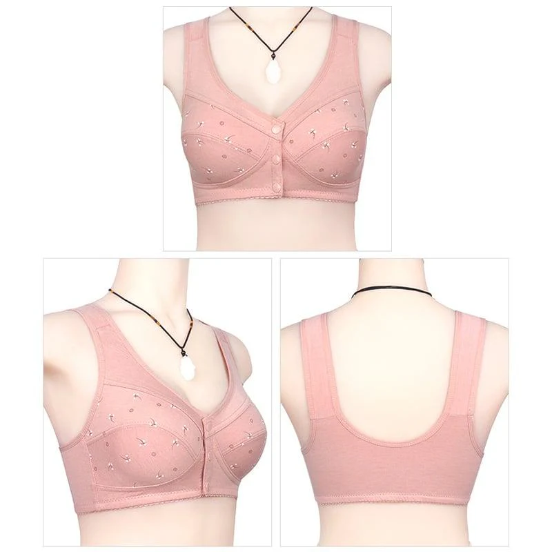 🔥Grande vente - Achetez 2 obtenez 1 gratuit🔥Soutien-gorge en coton à fermeture frontale Design for Senior - Image 6