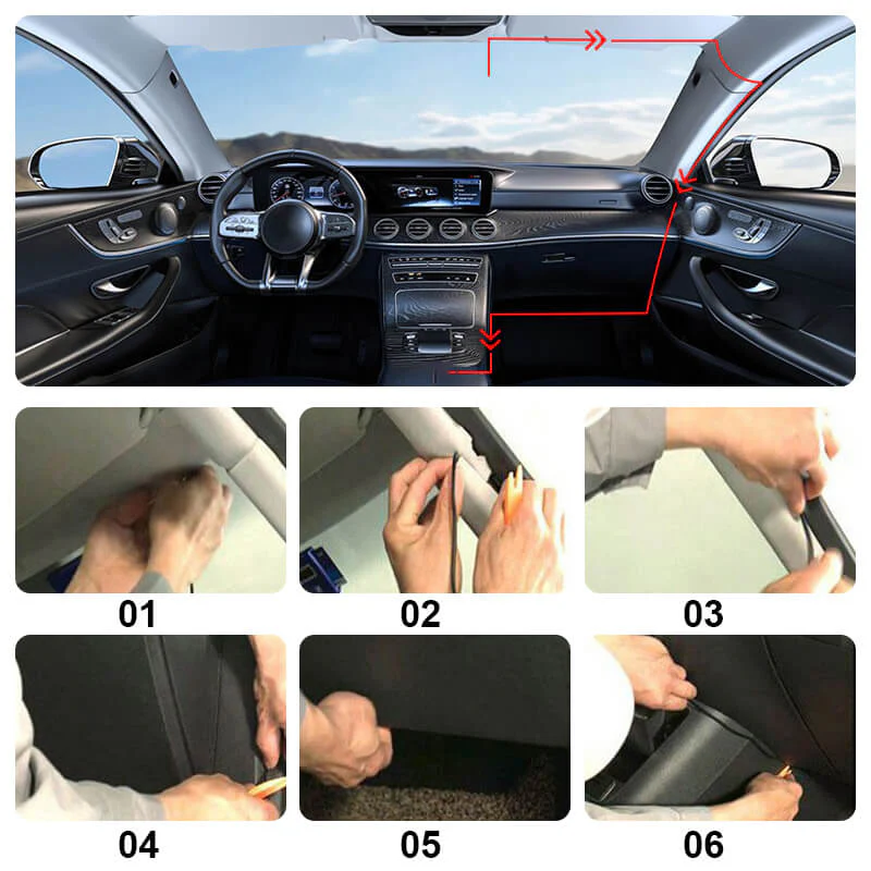 🔥2025 Vente chaude🔥Tachygraphe HD✅Moniteur de stationnement - vidéo avant et arrière - caméra de recul - Image 5