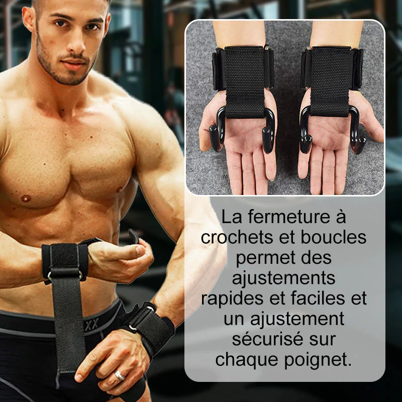 ⏳Spécial à durée limitée⏰Sangles de Poignet Robustes à Crochets pour Haltérophilie🪝 - Image 5