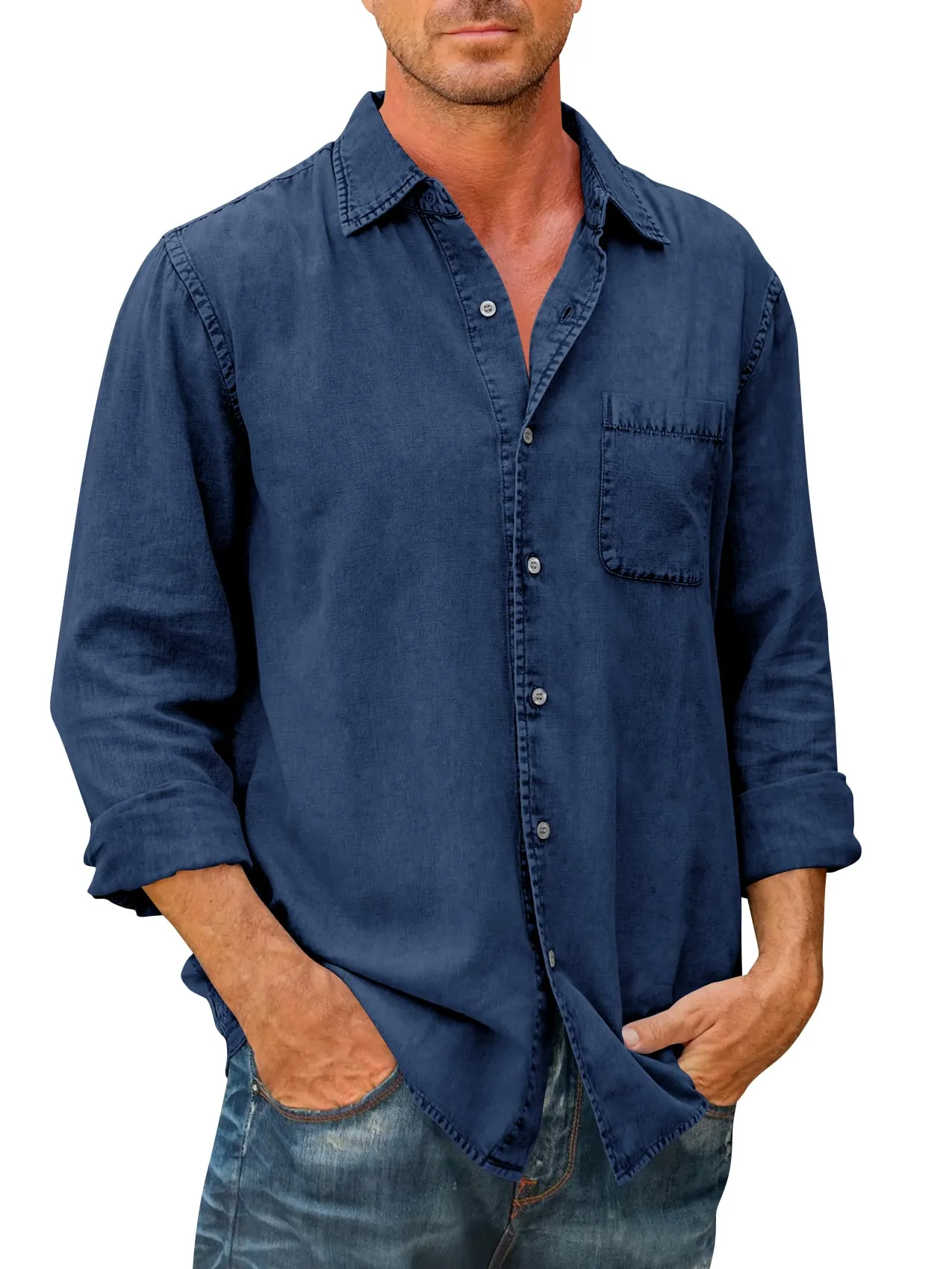 Nouveau produit d'automne -49 % de réduction🔥 --- Chemise en jean pour homme 【manches longues】 - Image 9