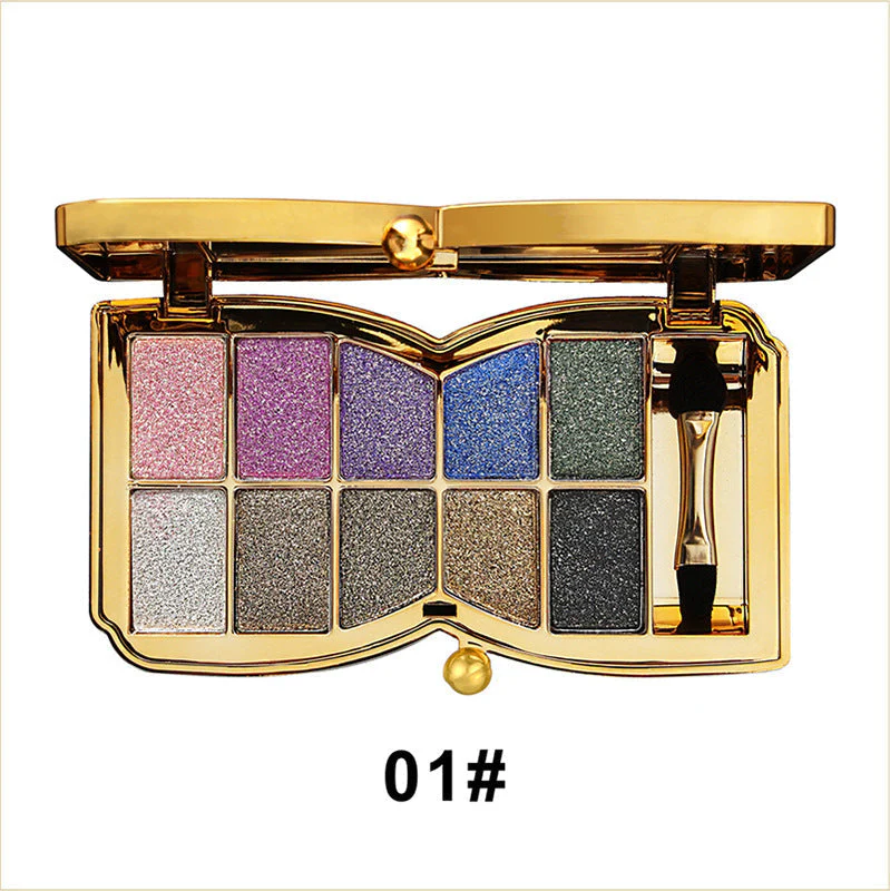 🔥49% de réduction le dernier jour✨Palette de 10 couleurs de fard à paupières pailleté scintillant - Image 11