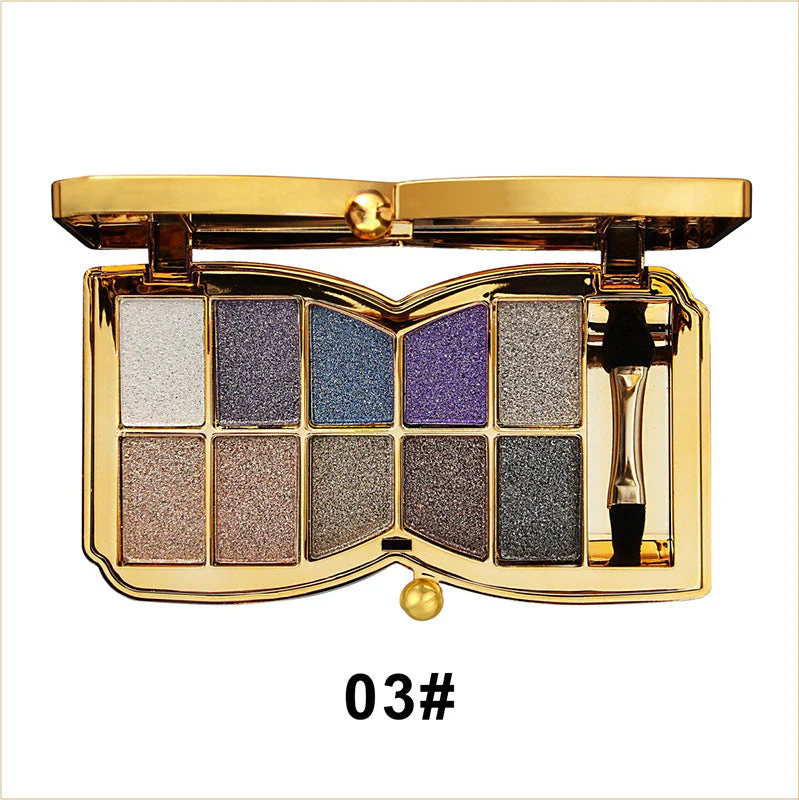🔥49% de réduction le dernier jour✨Palette de 10 couleurs de fard à paupières pailleté scintillant - Image 12