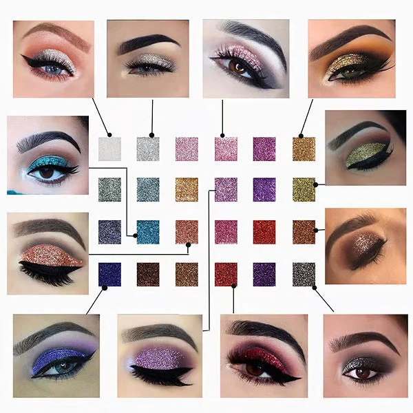 🔥49% de réduction le dernier jour✨Palette de 10 couleurs de fard à paupières pailleté scintillant - Image 7