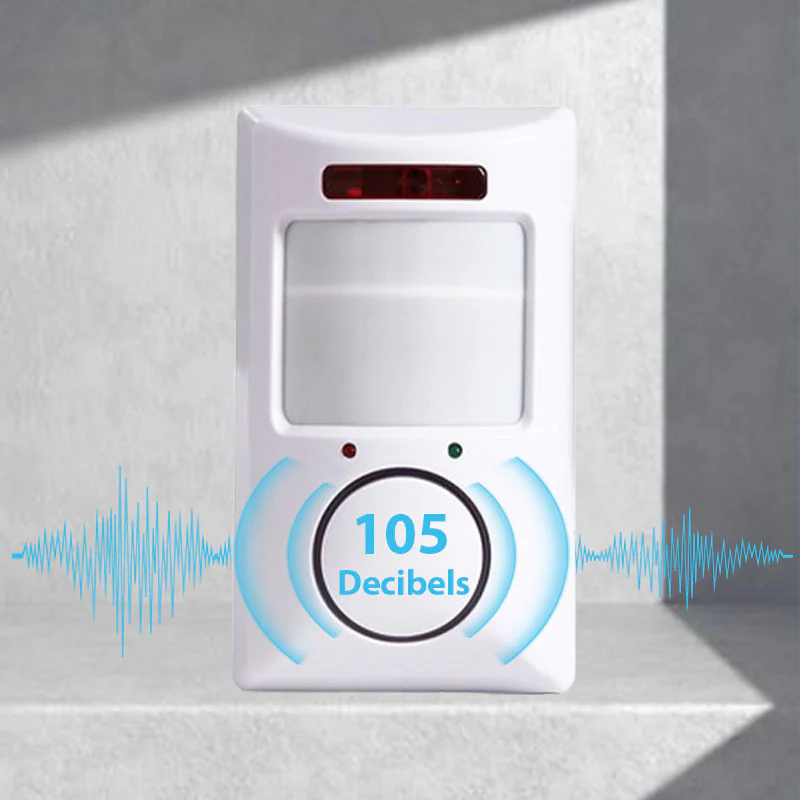 Détecteur de mouvement Alarme infrarouge avec 2 télécommandes - Image 5