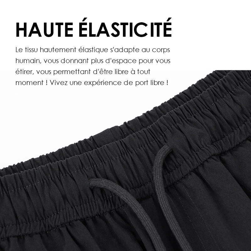 Pantalon d'homme décontracté en soie de glace (essentiels pour l'été) - Image 3
