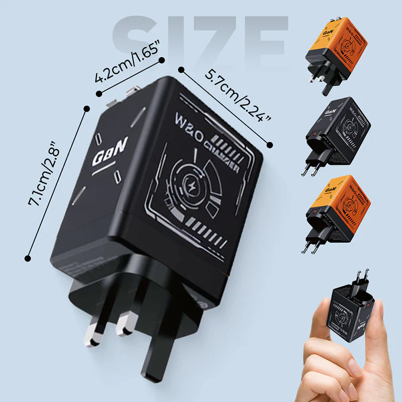 Chargeur mural rétractable avec deux câbles - Image 10