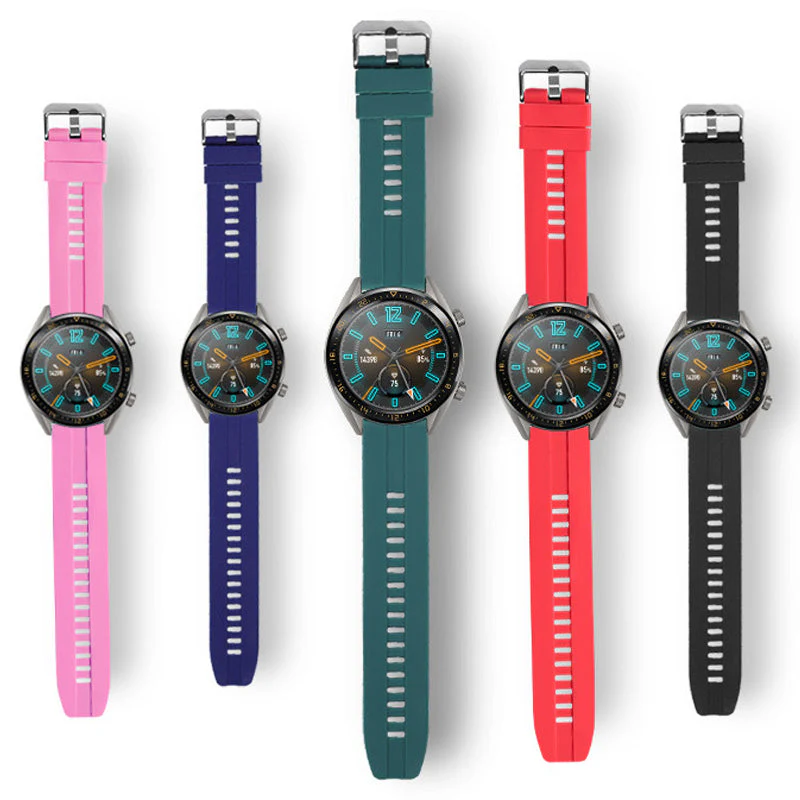 Bracelet de Montre en Silicone pour Huawei GT2/ WATCH3 - Image 8