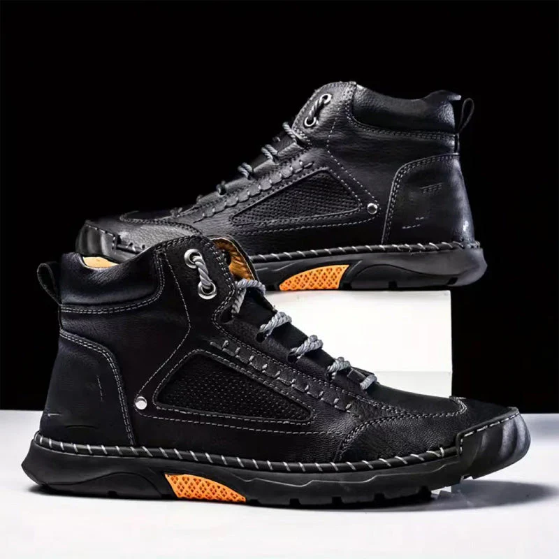 💥Livraison gratuite💥sylish cousue à la main Flat Sole Boots Men's 💥ultimate Comfort💥 - Image 3