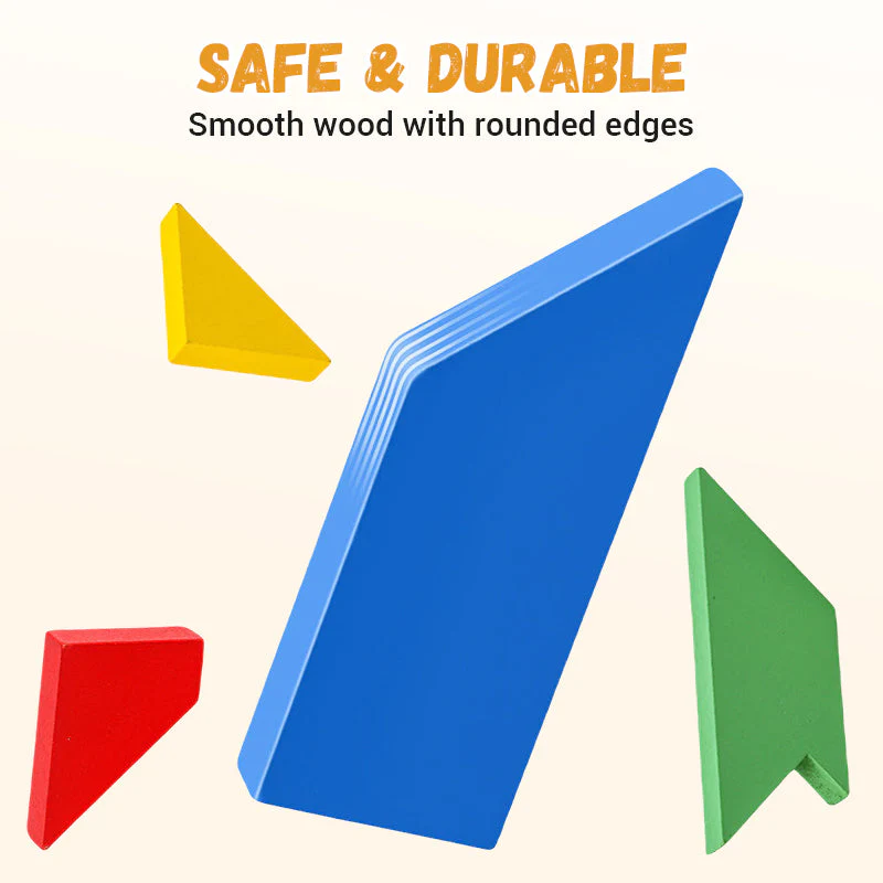 đ§©Puzzle Ă©ducatif en bois en forme de T - Image 6